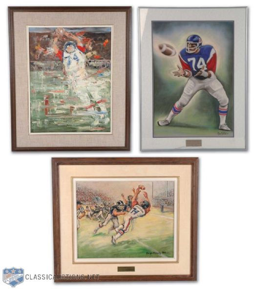 Peter Dalla Riva Framed Action Portrait Collection of 3