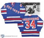 Mid-1980s John Vanbiesbrouck New York Rangers Game-Worn Jersey