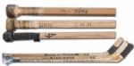 Jean Ratelle, Rod Gilbert & Brad Park Game-Used Stick Collection of 3