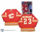1980s Paul Reinhart Calgary Flames Game-Worn Jersey