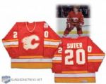 1986-88 Gary Suter Calgary Flames Signed Game-Worn Jersey