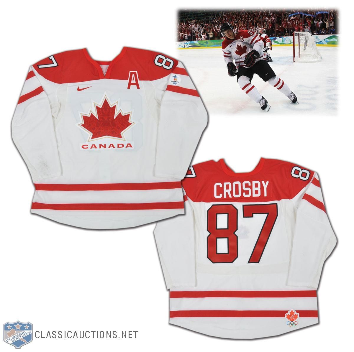 Sidney Crosby 2010 Olympic Team Canada Autographed Jersey W/COA, Arts &  Collectibles, Edmonton