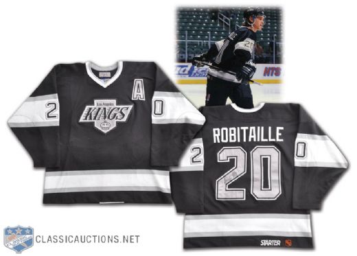 Luc Robitailles 1997-98 Los Angeles Kings Signed Game-Worn Jersey