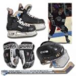 Luc Robitailles Early-1990s Los Angeles Kings Game-Used Equipment Collection of 5