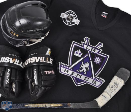 Luc Robitailles 1990s Los Angeles Kings Game-Used Equipment, Collection of 4 