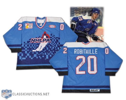 Luc Robitailles 1994-95 NHLPA Signed Game-Worn Jersey 