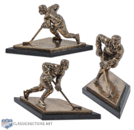 Limited Edition Maurice Richard "Never Give Up" Bronze Statue (9”)