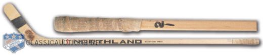 Stan Mikitas Stick Used During the 1972 Canada - Russia Series 