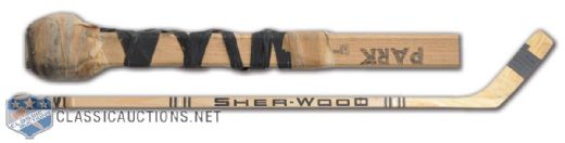 Brad Park Stick Used During the 1972 Canada - Russia Series