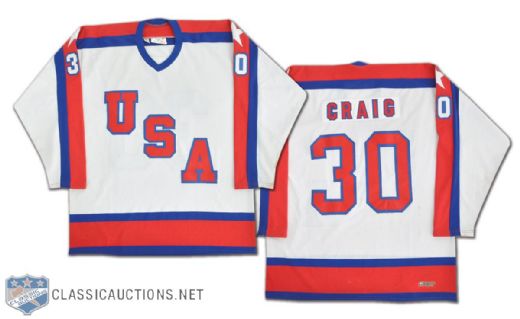1982-83 Jim Craigs Game-Worn Team USA Jersey
