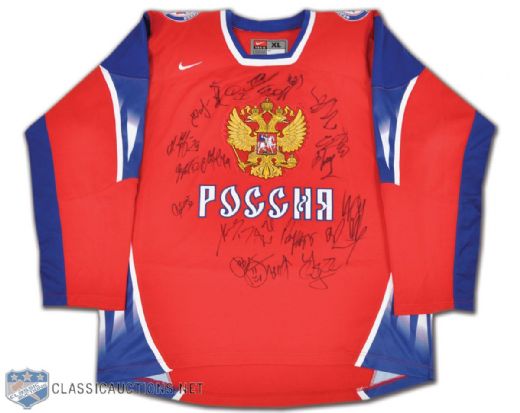 Team Russia 2010 Winter Olympics Team-Signed Jersey 