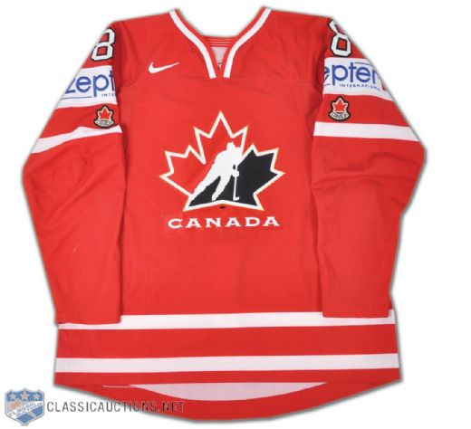 Brent Burnss Team Canada 2010 IIHF World Championships Game-Worn Jersey