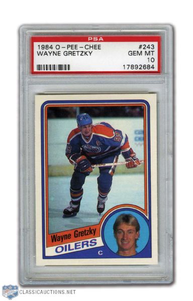 Wayne Gretzky 1984-85 O-Pee-Chee #243 Graded PSA 10 