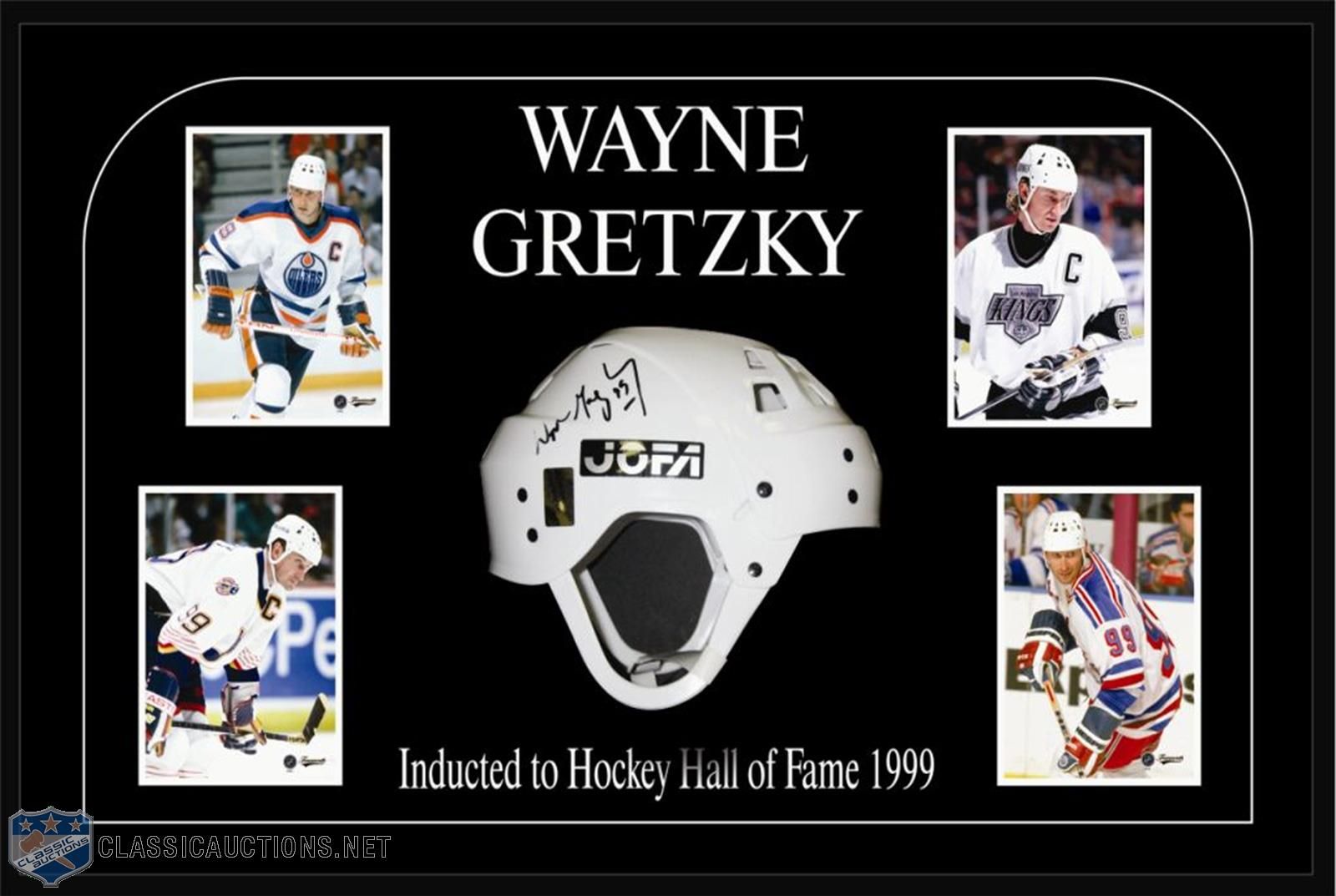 Wayne Gretzky Signed Jofa Helmet