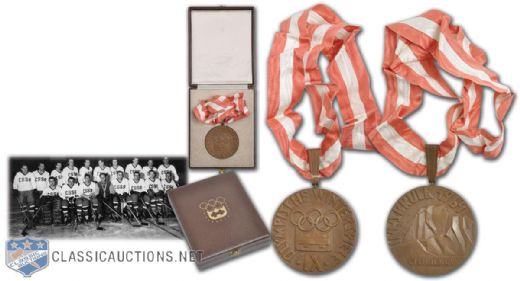 Vladimir Dzurillas 1964 Innsbruck Winter Olympics Ice Hockey Bronze Medal Won by Czechoslovakia