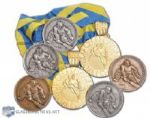 Vladimir Dzurillas IIHF World Championship Medal Collection of 7