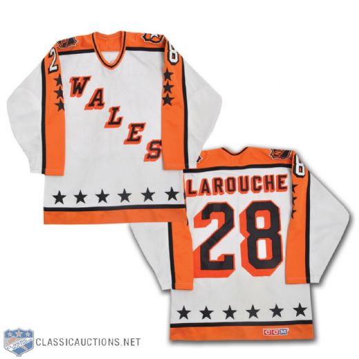Pierre Larouches 1984 NHL All-Star Game Wales Conference Game-Worn Jersey