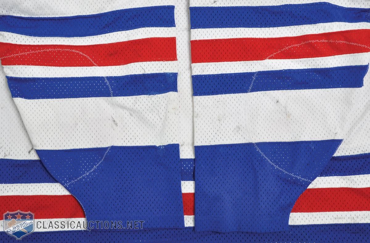 1991-92 Mark Messier Game Worn New York Rangers Jersey.  Hockey, Lot  #80579