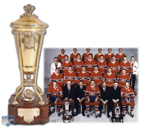 Jacques Lemaires 1967-68 Montreal Canadiens Prince of Wales Championship Trophy (13")