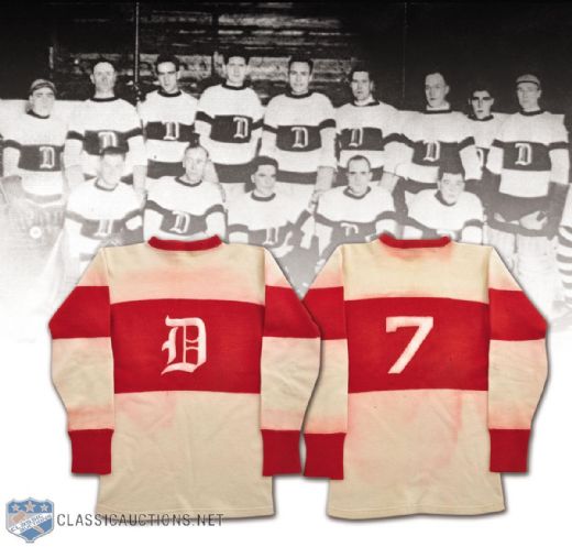 Eric Brolin 1926-27 Detroit Cougars Inaugural Season Game-Worn Jersey