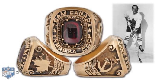 Dennis Hulls 1972 Team Canada 15th Anniversary "Relive the Dream" 10K Gold Ring