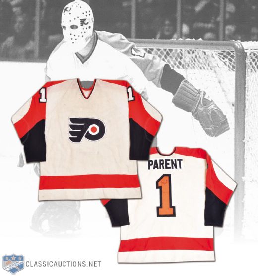 Bernie Parents 1976-77 Philadelphia Flyers Game-Worn Jersey