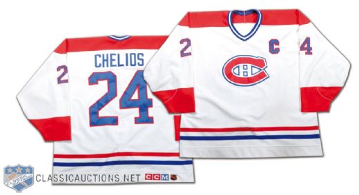 Chris Chelios 1989-90 Montreal Canadiens Game-Worn Jersey