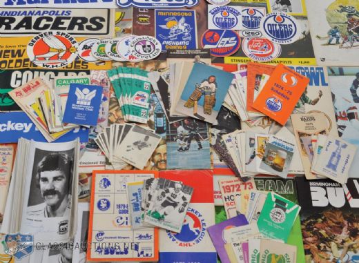 Large WHA Publications, Schedules & Memorabilia Collection