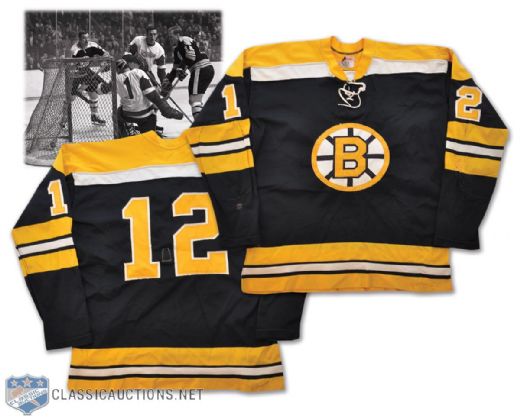 Wayne Cashmans 1970 Boston Bruins Stanley Cup Finals Game-Worn Jersey - Photo-Matched!