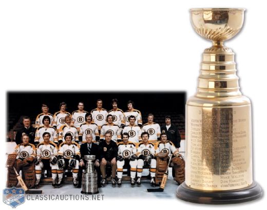 Wayne Cashmans 1971-72 Boston Bruins Stanley Cup Championship Trophy (13")