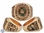 Normand Rocheforts 1995 IHL Denver Grizzlies Turner Cup Championship 10K Gold and Diamond Ring