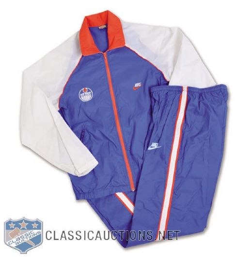 Wayne Gretzkys Early-1980s Edmonton Oilers Nike Track Suit