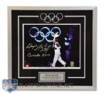 Wayne Gretzky 2010 Winter Olympics Signed Framed Photo with WGA COA (20 1/4" x 21 1/4")