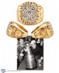 Petr Klimas 1989-90 Edmonton Oilers Stanley Cup Championship 14K Gold and Diamond Ring