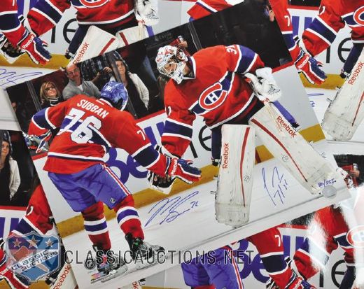 Carey Price and P.K. Subban Montreal Canadiens Dual-Signed LE Photo Collection of 15 (16"x20")