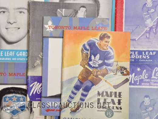 Maple Leafs Gardens / Toronto Maple Leafs 1934-1961 Program Collection of 15