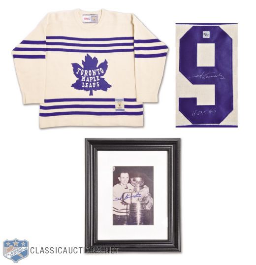 Ted Kennedy Toronto Maple Leafs Signed CCM Vintage Jersey and Photo