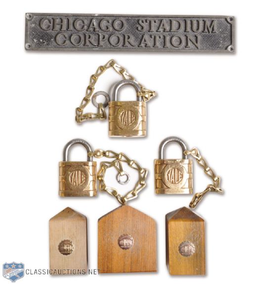 Chicago Stadium Late-1920s Artifacts Collection of 7