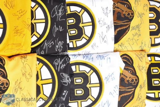 Boston Bruins Early-2000s Team-Signed Jersey Collection of 10