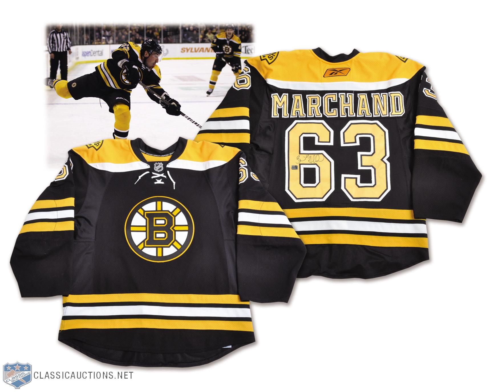 Lot Detail - Brad Marchand - Boston Bruins - Practice-Worn Jersey