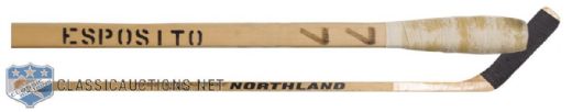 Phil Espositos 1980-81 New York Rangers Northland Game-Used Stick