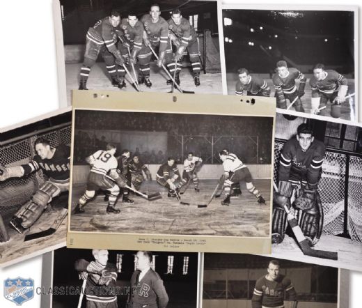 New York Rangers 1940s Photo Collection of 92