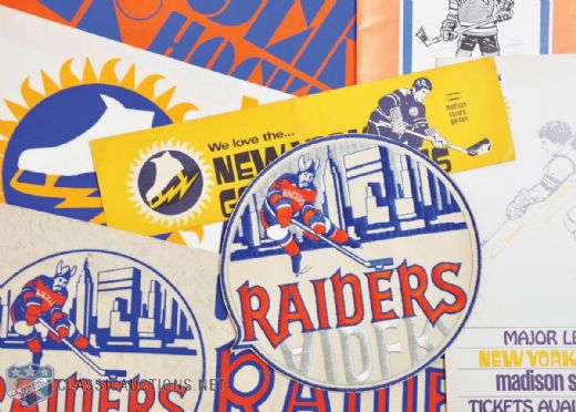 New York Raiders / Golden Blades Memorabilia Collection of 22