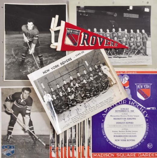 New York Rovers 1930s-1950s Photo and Program Collection of 330+