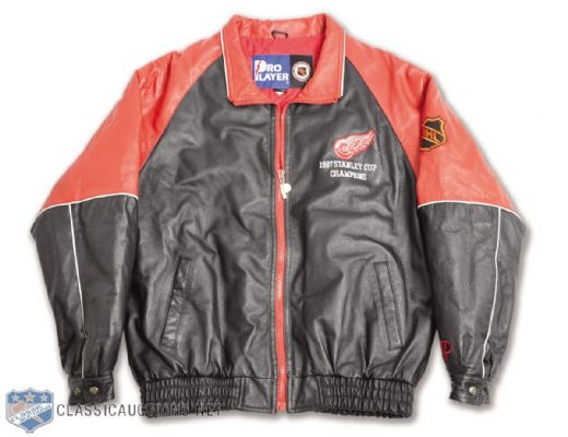 Detroit Red Wings 1997 Stanley Cup Champions Leather Jacket