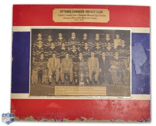 Hull-Ottawa Canadiens 1956-57 and 1960-61 Official Team Photos