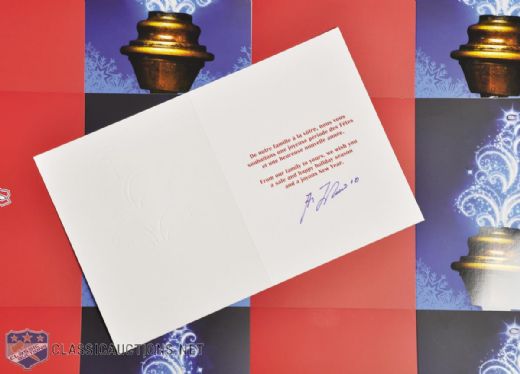 Montreal Canadiens Single-Signed Christmas Card Collection of 25 by Beliveau, Cournoyer and Lafleur