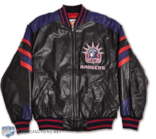 New York Rangers Lady Liberty Official Licensed Product Leather Jacket