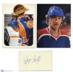 Wayne Gretzky Edmonton Oilers Rookie-Era Autograph Collection of 3