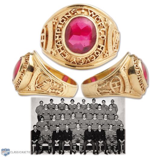Montreal Canadiens 1970-71 Stanley Cup Championship 14K Gold Ring